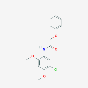 molecular formula C17H18ClNO4 B311314 N-(5-chloro-2,4-dimethoxyphenyl)-2-(4-methylphenoxy)acetamide 