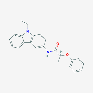 molecular formula C23H22N2O2 B311316 N-(9-ethyl-9H-carbazol-3-yl)-2-phenoxypropanamide 
