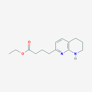 Ethyl-4-(5,6,7,8-tetrahydro-1,8-naphthyridin-2-yl)butanoate