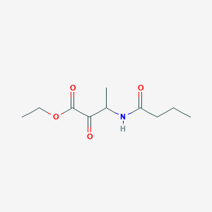 B031132 Ethyl 3-(butanoylamino)-2-oxobutanoate CAS No. 68282-26-8