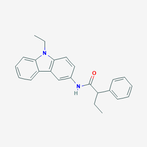 molecular formula C24H24N2O B311320 N-(9-ethyl-9H-carbazol-3-yl)-2-phenylbutanamide 