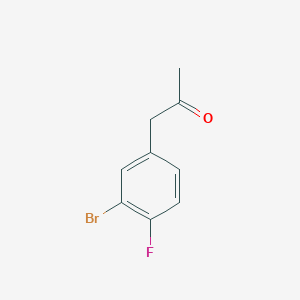 molecular formula C9H8BrFO B3113207 1-(3-Bromo-4-fluorophenyl)propan-2-one CAS No. 194018-86-5