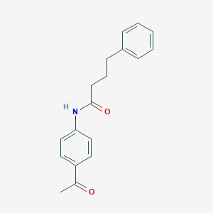 N-(4-acetylphenyl)-4-phenylbutanamide