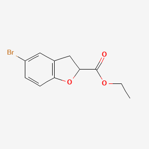 B3113217 Ethyl 5-bromo-2,3-dihydro-1-benzofuran-2-carboxylate CAS No. 194163-36-5