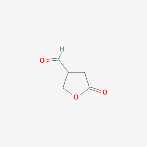 molecular formula C5H6O3 B3113225 3-Furancarboxaldehyde, tetrahydro-5-oxo- CAS No. 19432-70-3