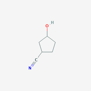 molecular formula C6H9NO B3113235 3-Hydroxycyclopentanecarbonitrile CAS No. 194534-83-3