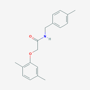 molecular formula C18H21NO2 B311324 2-(2,5-dimethylphenoxy)-N-(4-methylbenzyl)acetamide 