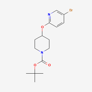 molecular formula C15H21BrN2O3 B3113295 Tert-butyl 4-[(5-bromopyridin-2-yl)oxy]piperidine-1-carboxylate CAS No. 194668-49-0