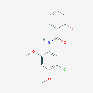 N-(5-chloro-2,4-dimethoxyphenyl)-2-fluorobenzamide