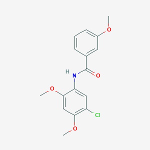 molecular formula C16H16ClNO4 B311332 N-(5-chloro-2,4-dimethoxyphenyl)-3-methoxybenzamide 