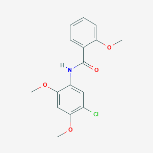 molecular formula C16H16ClNO4 B311333 N-(5-chloro-2,4-dimethoxyphenyl)-2-methoxybenzamide 