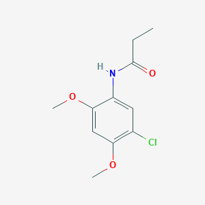 molecular formula C11H14ClNO3 B311334 N-(5-chloro-2,4-dimethoxyphenyl)propanamide 