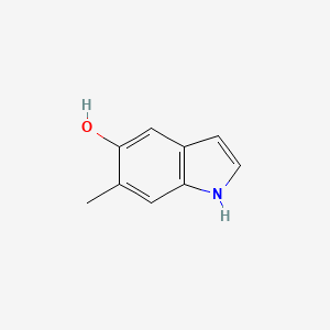 molecular formula C9H9NO B3113343 6-Methyl-1H-indol-5-OL CAS No. 19500-01-7