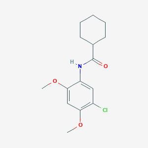 molecular formula C15H20ClNO3 B311335 N-(5-chloro-2,4-dimethoxyphenyl)cyclohexanecarboxamide 