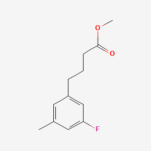 molecular formula C12H15FO2 B3113388 Methyl 4-(3-fluoro-5-methylphenyl)butanoate CAS No. 1951444-82-8