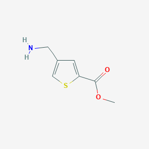molecular formula C7H9NO2S B3113390 4-(氨基甲基)噻吩-2-羧酸甲酯 CAS No. 195322-20-4