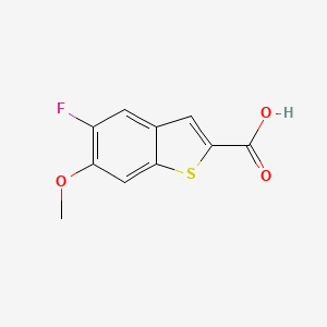 molecular formula C10H7FO3S B3113399 5-Fluoro-6-methoxy-benzo[b]thiophene-2-carboxylic acid CAS No. 1954362-96-9