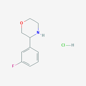 molecular formula C10H13ClFNO B3113455 3-(3-氟苯基)吗啉盐酸盐 CAS No. 1955530-62-7