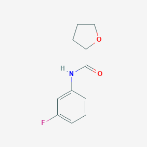 molecular formula C11H12FNO2 B311346 N-(3-fluorophenyl)tetrahydro-2-furancarboxamide 