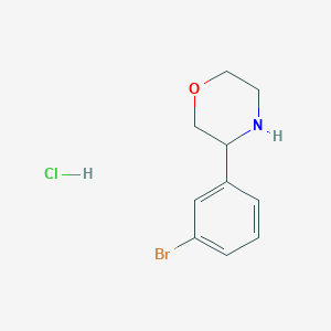 molecular formula C10H13BrClNO B3113465 3-(3-Bromophenyl)morpholine hydrochloride CAS No. 1955541-61-3