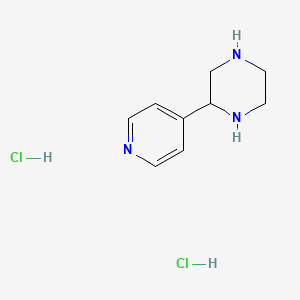 molecular formula C9H15Cl2N3 B3113476 2-(吡啶-4-基)哌嗪二盐酸盐 CAS No. 1955560-82-3