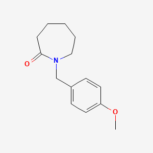 molecular formula C14H19NO2 B3113508 1-(4-Methoxybenzyl)azepan-2-one CAS No. 1956354-75-8