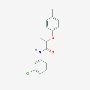 molecular formula C17H18ClNO2 B311351 N-(3-chloro-4-methylphenyl)-2-(4-methylphenoxy)propanamide 