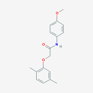 molecular formula C17H19NO3 B311352 2-(2,5-dimethylphenoxy)-N-(4-methoxyphenyl)acetamide 