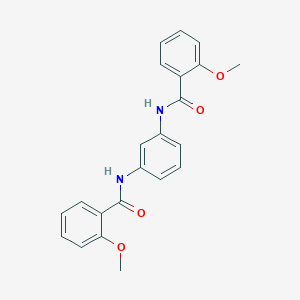 molecular formula C22H20N2O4 B311355 2-methoxy-N-[3-[(2-methoxybenzoyl)amino]phenyl]benzamide 