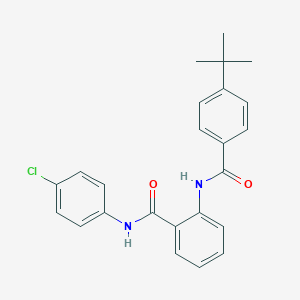 molecular formula C24H23ClN2O2 B311357 2-[(4-tert-butylbenzoyl)amino]-N-(4-chlorophenyl)benzamide 