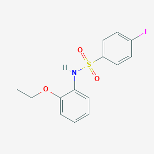 molecular formula C14H14INO3S B311360 N-(2-ethoxyphenyl)-4-iodobenzenesulfonamide 