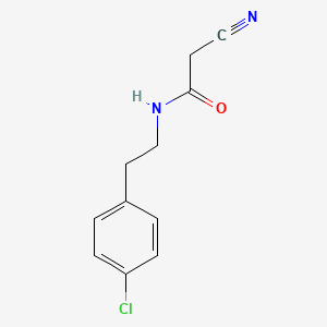 molecular formula C11H11ClN2O B3113601 N-[2-(4-chlorophenyl)ethyl]-2-cyanoacetamide CAS No. 195884-25-4