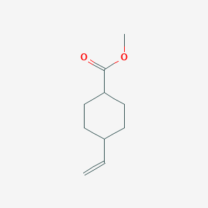 molecular formula C10H16O2 B3113629 4-Vinylcyclohexyl formic acid methyl ester CAS No. 196399-22-1
