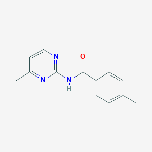 molecular formula C13H13N3O B311366 4-methyl-N-(4-methyl-2-pyrimidinyl)benzamide 