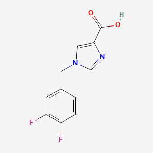 molecular formula C11H8F2N2O2 B3113677 1-(3,4-difluorobenzyl)-1H-imidazole-4-carboxylic acid CAS No. 1972201-13-0