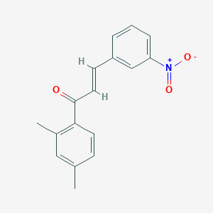 molecular formula C17H15NO3 B3113772 (2E)-1-(2,4-Dimethylphenyl)-3-(3-nitrophenyl)prop-2-en-1-one CAS No. 198283-14-6