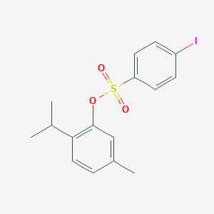 molecular formula C16H17IO3S B311380 2-Isopropyl-5-methylphenyl 4-iodobenzenesulfonate 