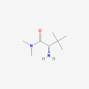 molecular formula C8H18N2O B3113828 (2S)-2-amino-N,N,3,3-tetramethylbutanamide CAS No. 198422-08-1