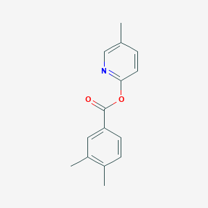 molecular formula C15H15NO2 B311383 5-Methyl-2-pyridinyl 3,4-dimethylbenzoate 