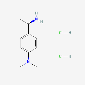 molecular formula C10H18Cl2N2 B3113858 (R)-4-(1-氨基乙基)-N,N-二甲基苯胺二盐酸盐 CAS No. 1986297-80-6