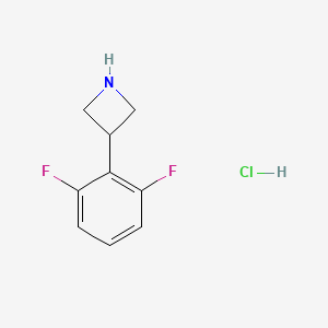 molecular formula C9H10ClF2N B3113879 3-(2,6-Difluorophenyl)azetidine hydrochloride CAS No. 1986372-82-0