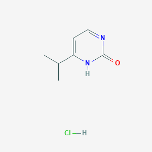 molecular formula C7H11ClN2O B3113895 4-异丙基-2-嘧啶醇盐酸盐 CAS No. 1987057-96-4