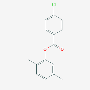 molecular formula C15H13ClO2 B311390 2,5-Dimethylphenyl 4-chlorobenzoate 