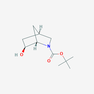 molecular formula C11H19NO3 B3113937 (1r,4s,6s)-Rel-tert-butyl 6-hydroxy-2-azabicyclo[2.2.1]heptane-2-carboxylate CAS No. 198835-01-7