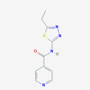 molecular formula C10H10N4OS B311394 N-(5-ethyl-1,3,4-thiadiazol-2-yl)pyridine-4-carboxamide 