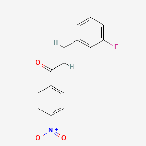 molecular formula C15H10FNO3 B3113945 (E)-3-(3-fluorophenyl)-1-(4-nitrophenyl)prop-2-en-1-one CAS No. 198879-97-9