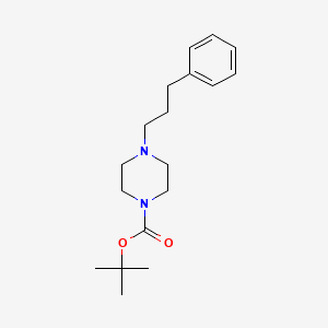 molecular formula C18H28N2O2 B3113953 叔丁基 4-(3-苯基丙基)哌嗪-1-羧酸盐 CAS No. 198895-69-1