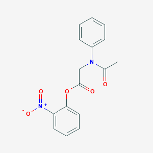 2-Nitrophenyl (acetylanilino)acetate