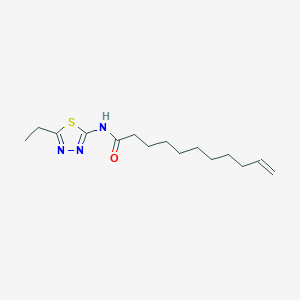 molecular formula C15H25N3OS B311397 N-(5-ethyl-1,3,4-thiadiazol-2-yl)undec-10-enamide 