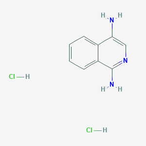 molecular formula C9H11Cl2N3 B3113978 Isoquinoline-1,4-diamine dihydrochloride CAS No. 1989672-45-8